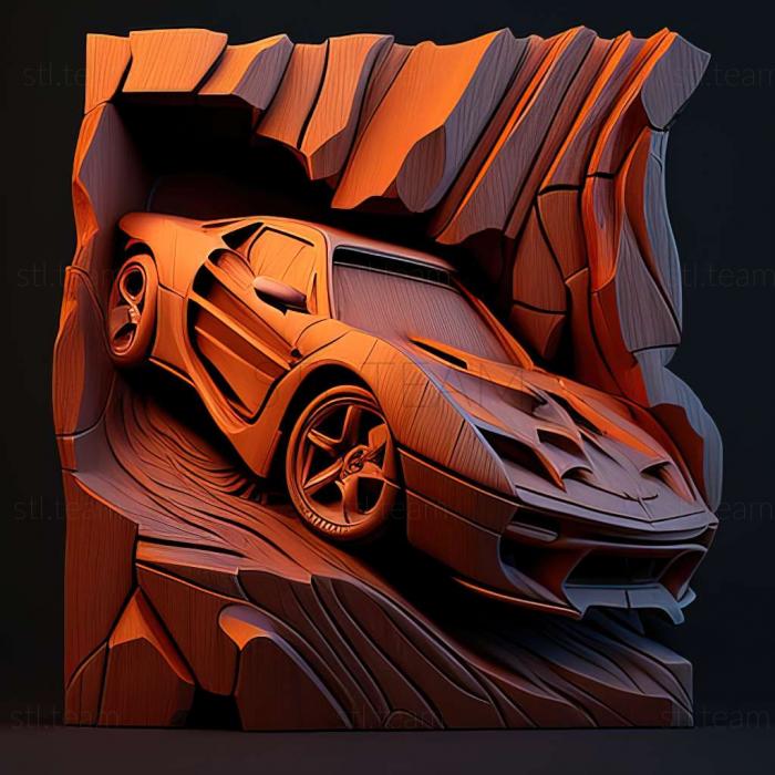 3D model Ridge Racer Unbounded game (STL)